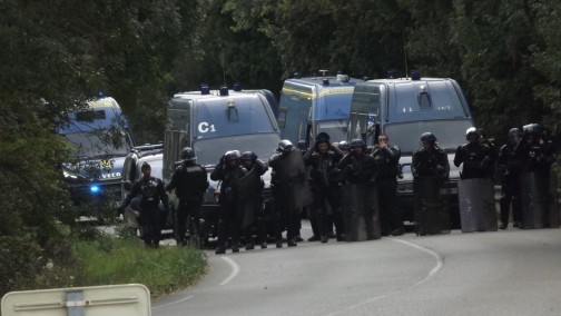 Manifestation contre l' A69 5 juillet 2025 dans le Tarn chateau de Scopont